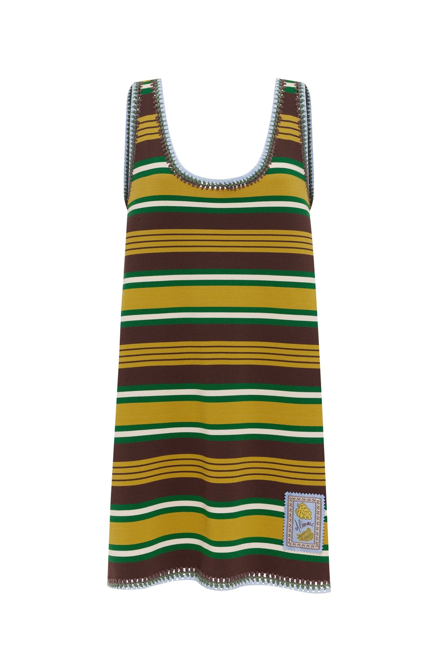 Clover Knit Mini Dress - Stripe