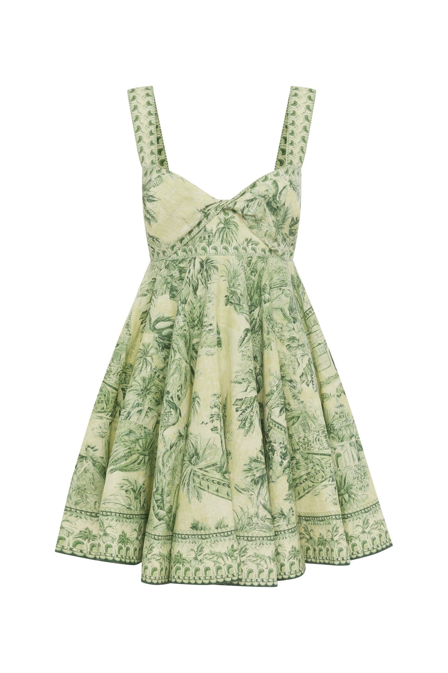 Sara Mini Twist Sundress - Green