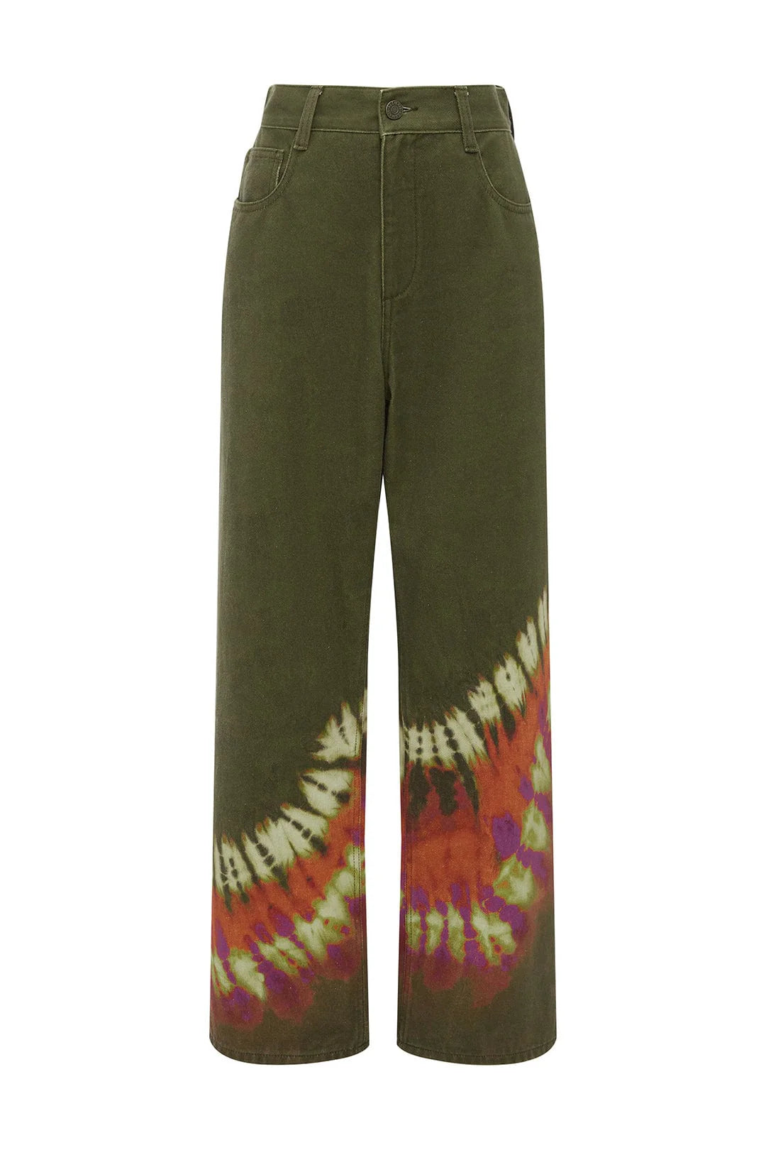 ALEMAIS Marilyn Denim Mid Rise Jean - Khaki