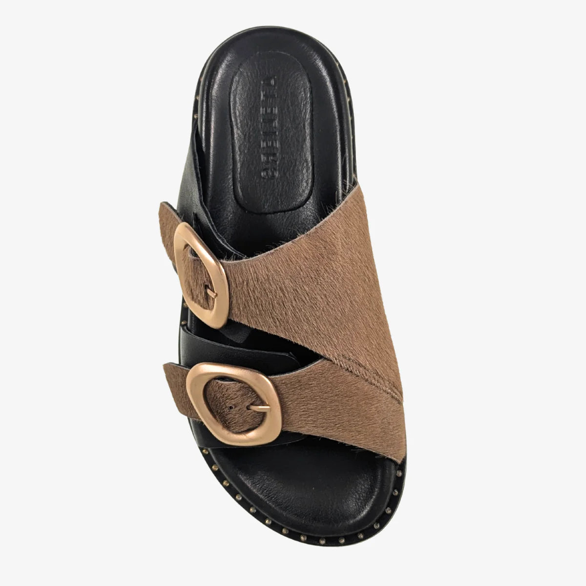 Alora Sandal - Camel Pony Hair