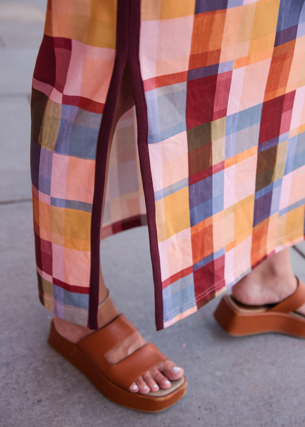 Berkley Dress - Terracotta Check