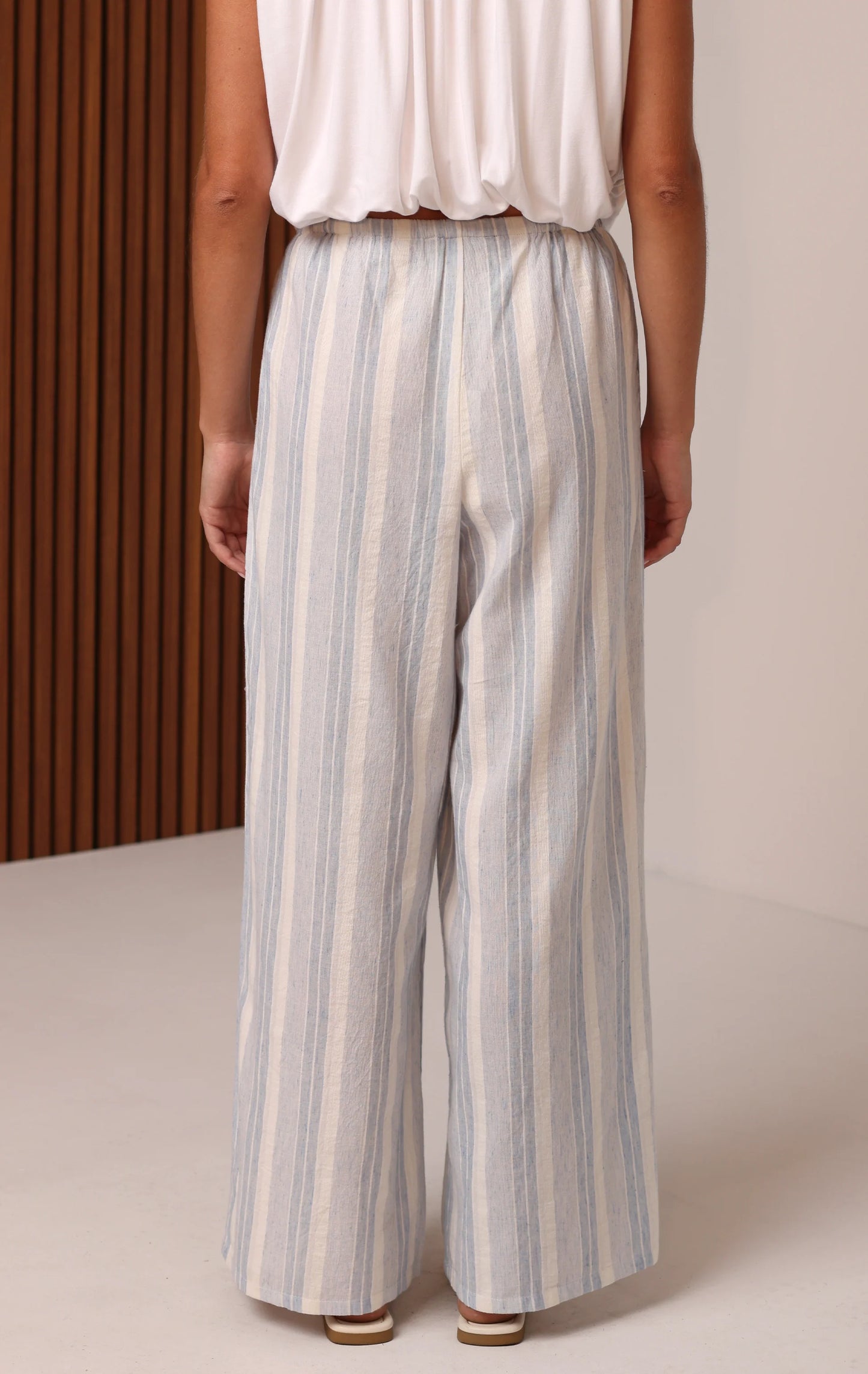 Beaded Beach Pant - Coastal Stripe