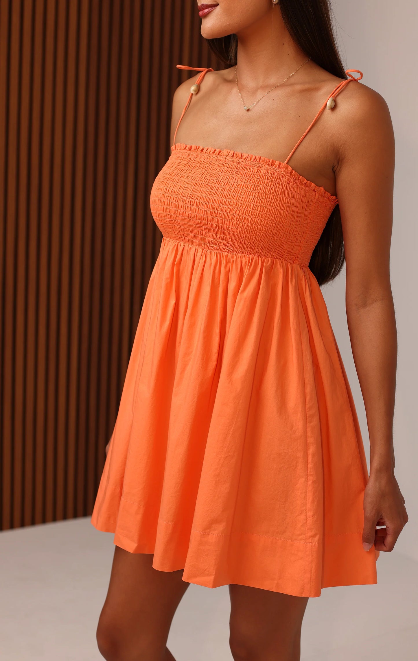 Bianca Mini Dress - Melon