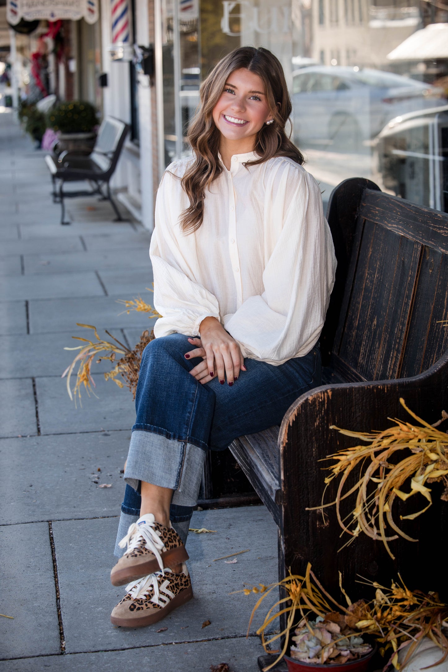 Seek Me Out Oversized Sleeve Blouse - Ivory