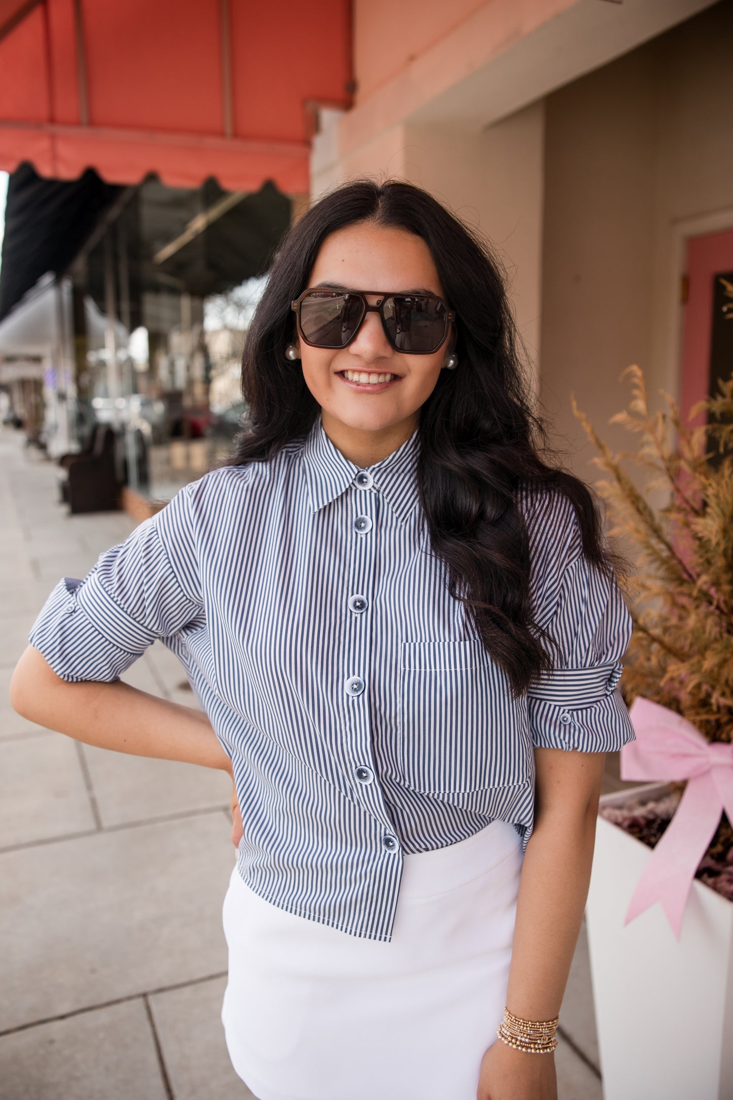 Classic Stripes Top - Indigo Combo