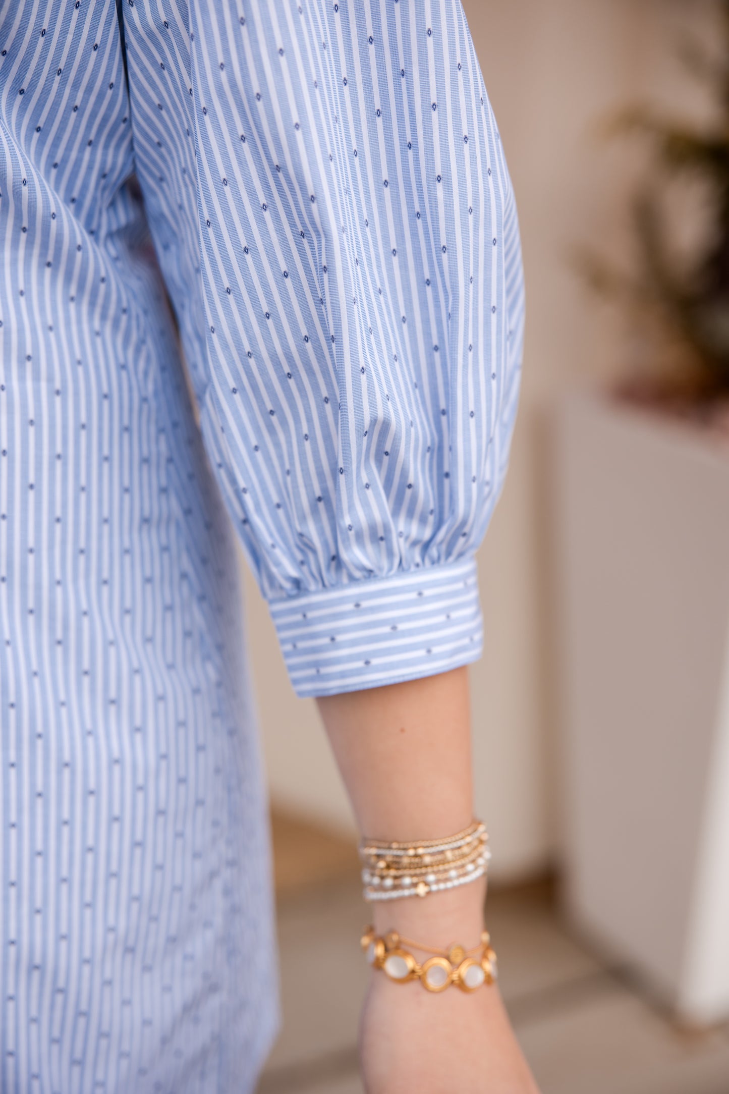 Milan Dress - Diamond Stripe