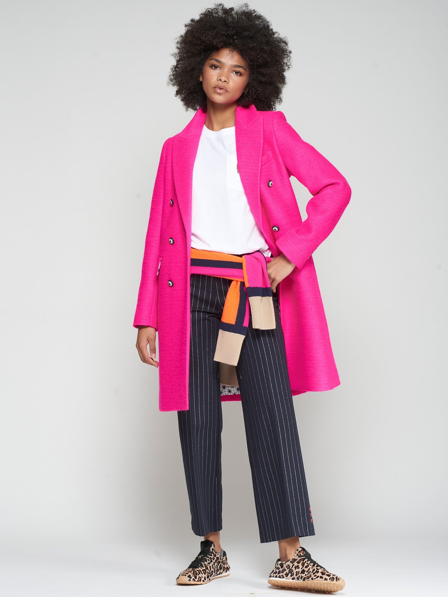Lian Coat - Fluorescent Pink