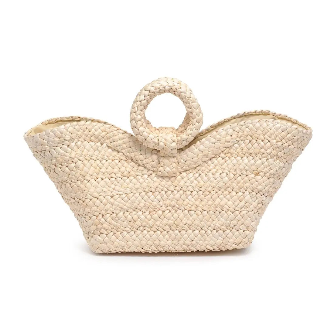 Edith Ring Handle Tote - Ivory