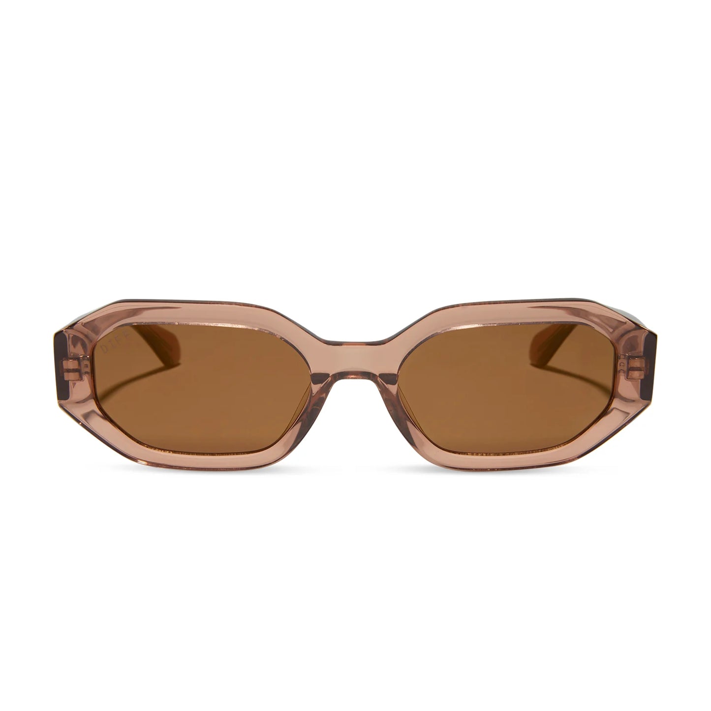 DIFF Eyewear Allegra - Café Ole Brown Flash Polarized Sunglasses