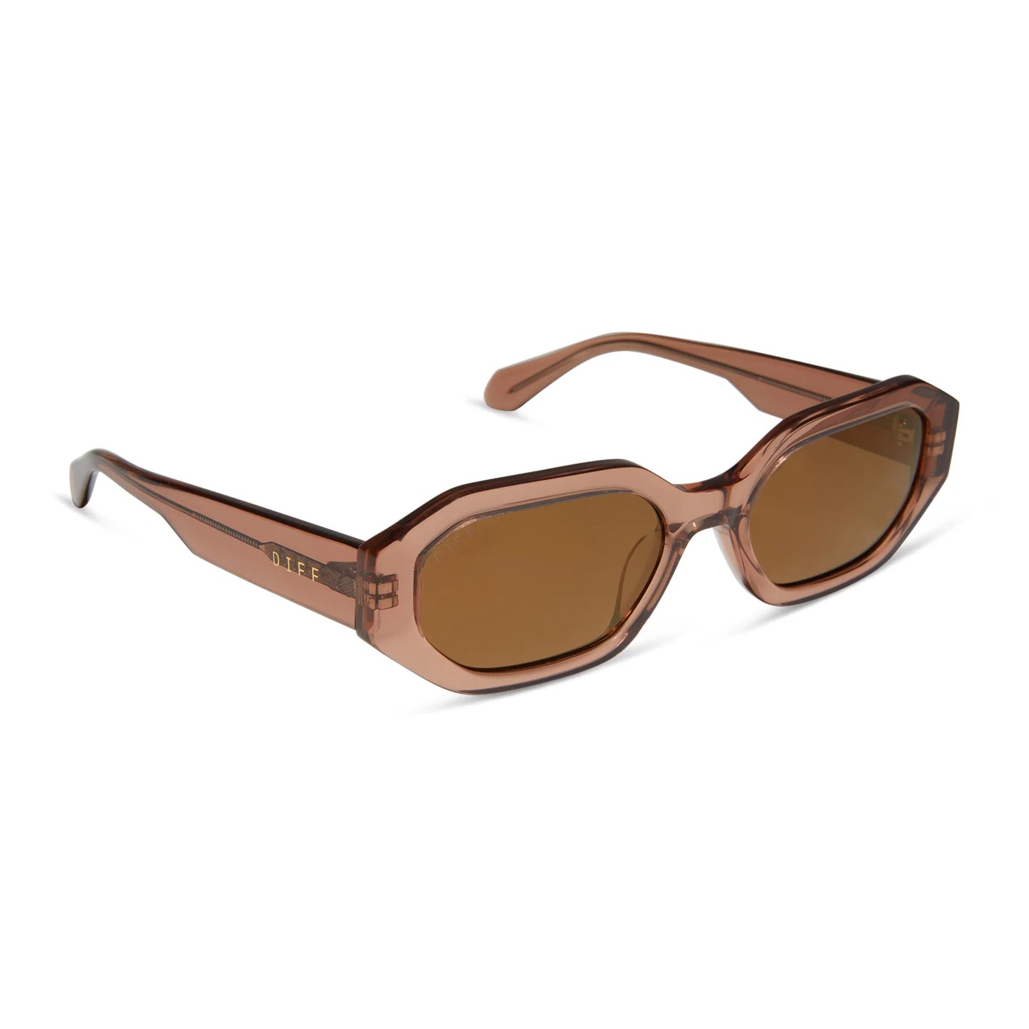 DIFF Eyewear Allegra - Café Ole Brown Flash Polarized Sunglasses