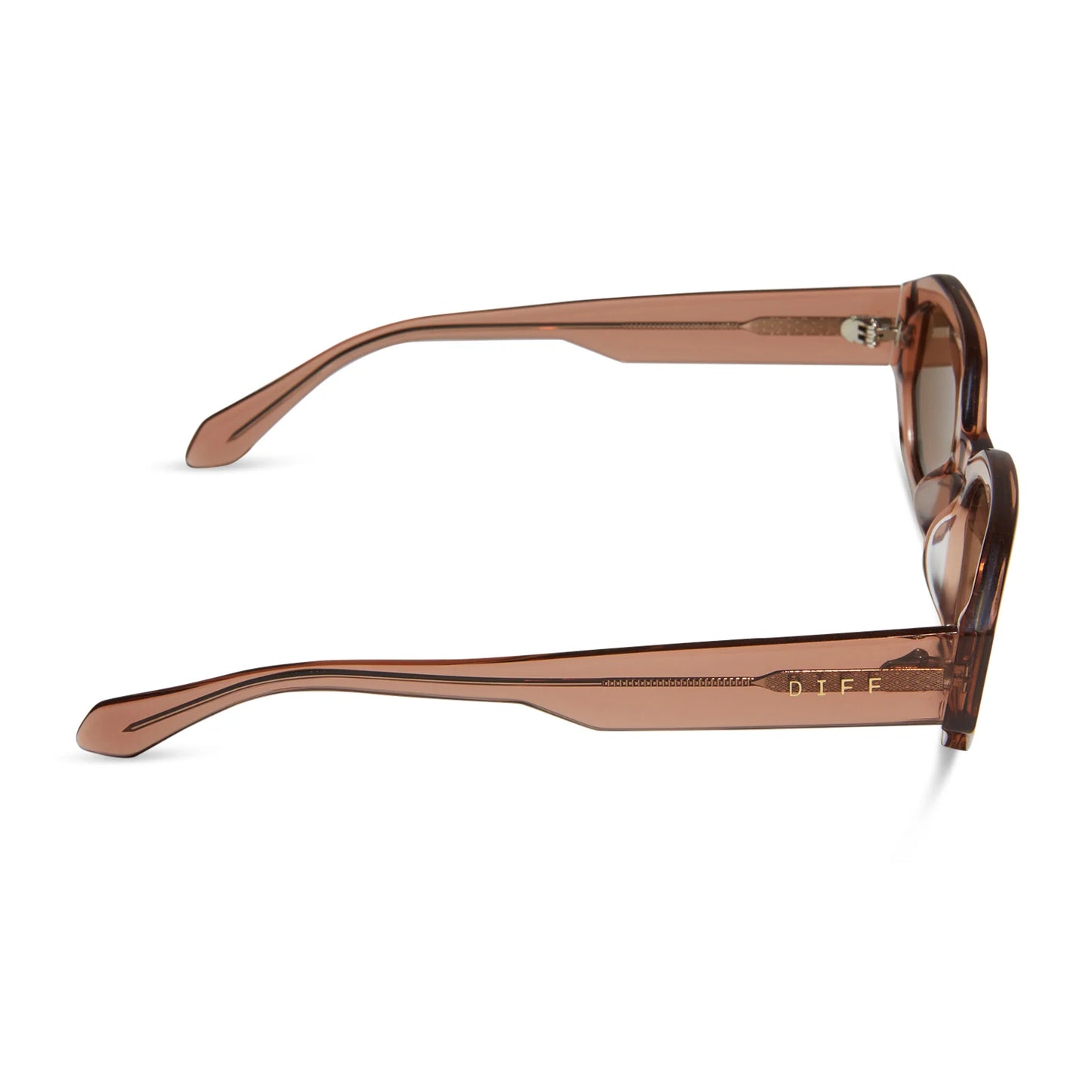 DIFF Eyewear Allegra - Café Ole Brown Flash Polarized Sunglasses