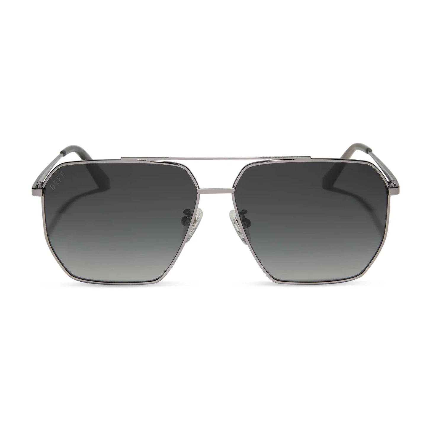 DIFF Eyewear Berkely - Gunmetal Grey Gradient Polarized Sunglasses