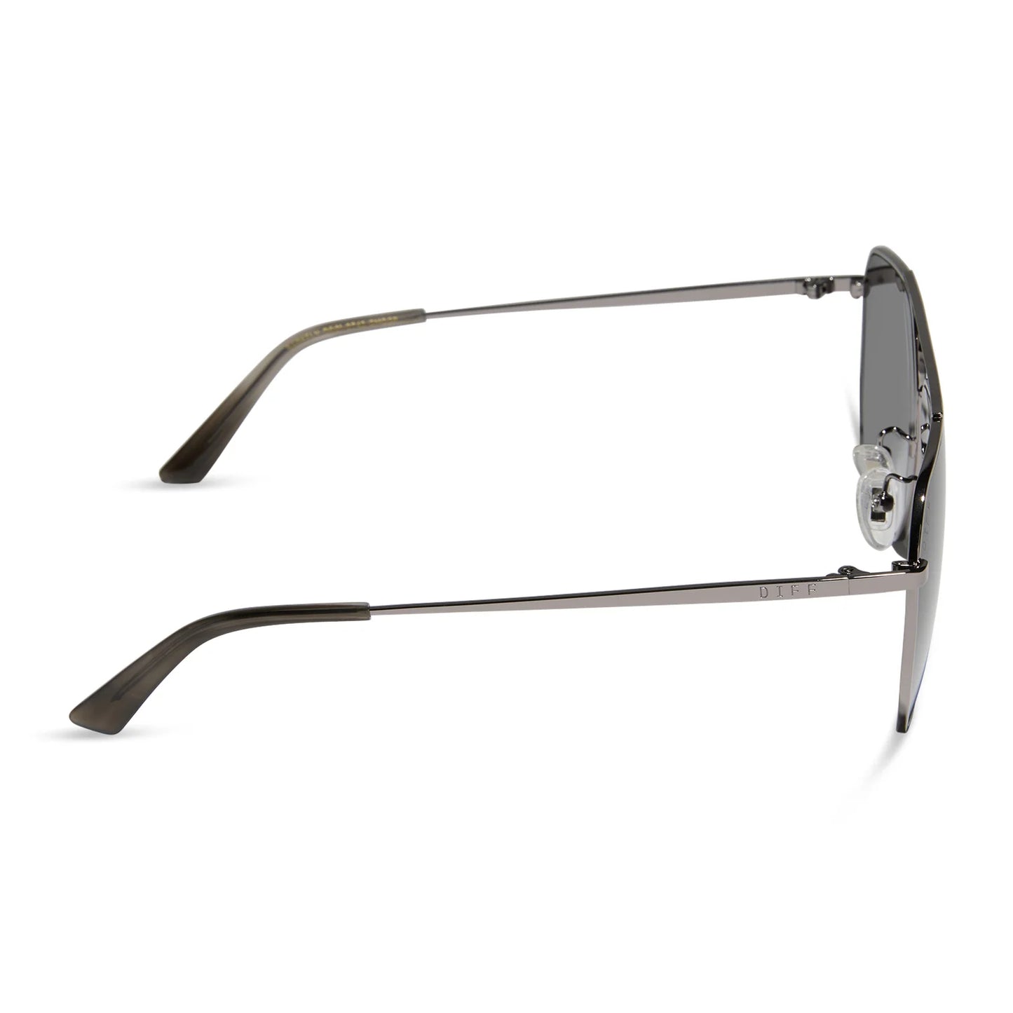 DIFF Eyewear Berkely - Gunmetal Grey Gradient Polarized Sunglasses