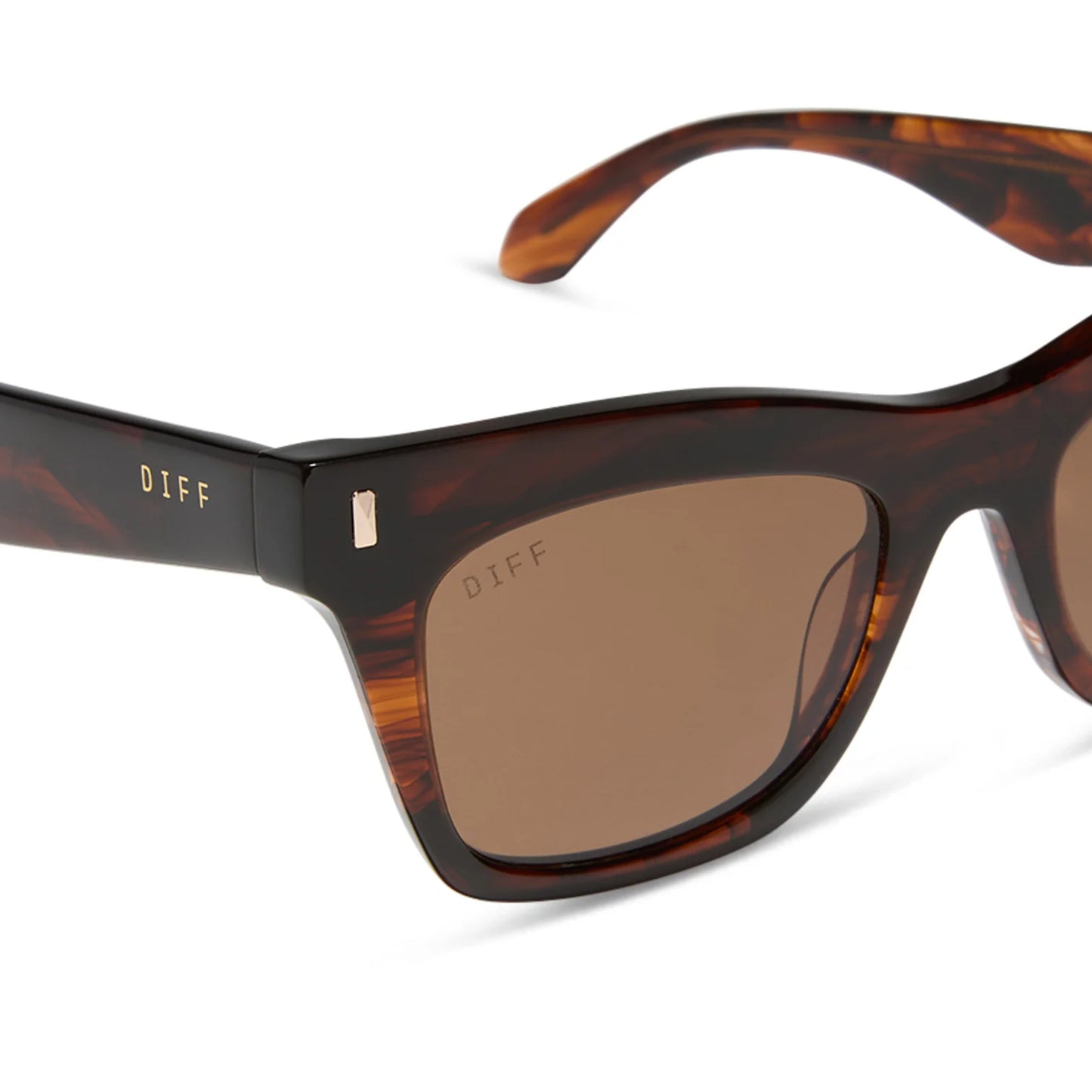 DIFF Eyewear Bradley - Sequoia Tortoise Brown Sunglasses