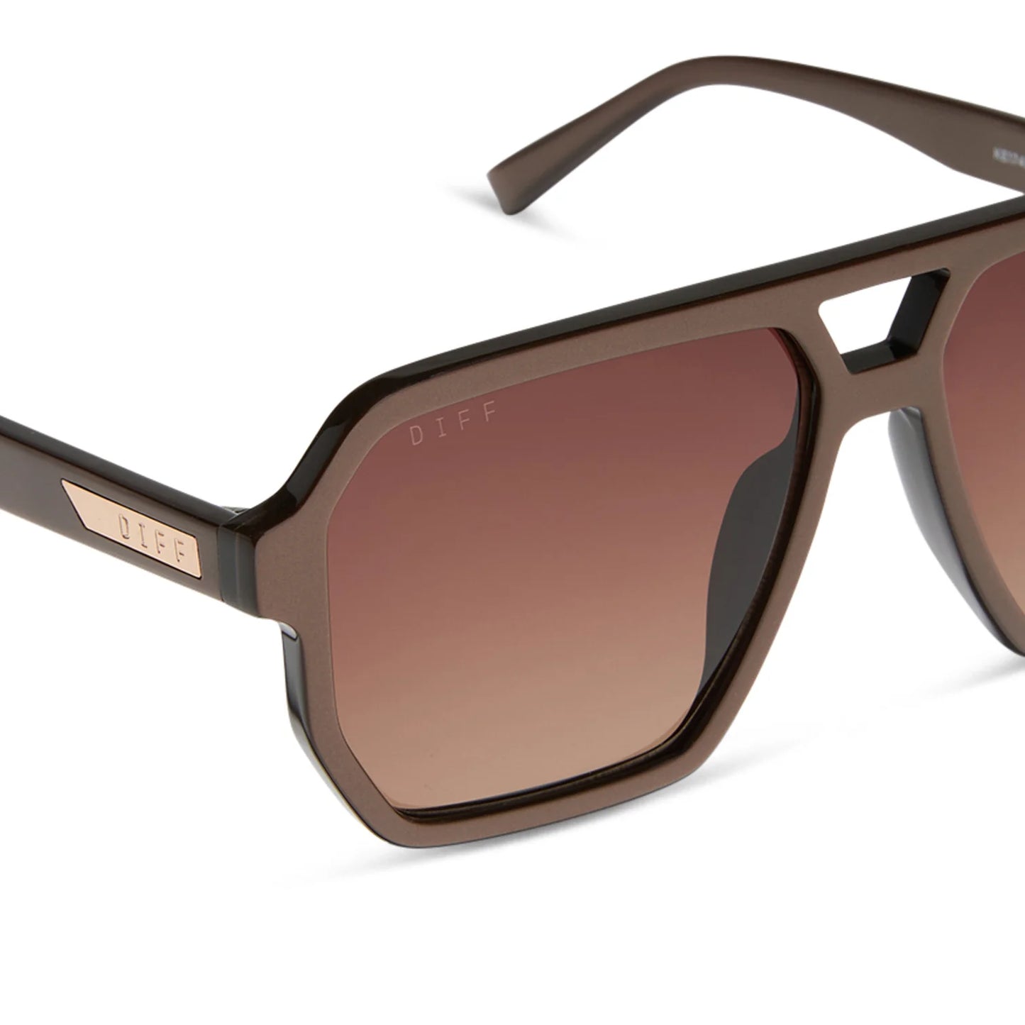 DIFF Eyewear Cameron - Moscow Mule Brown Gradient Sunglasses