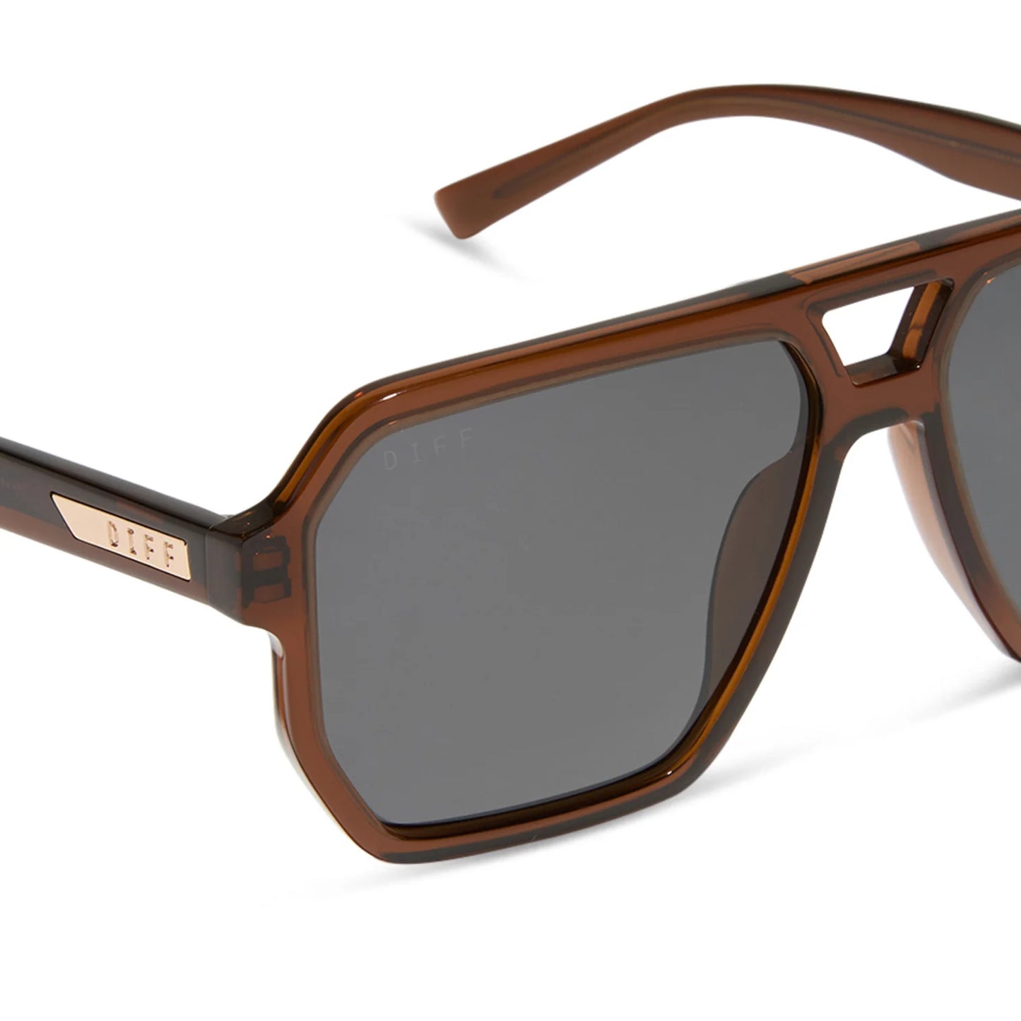 DIFF Eyewear Cameron - Whiskey Grey Polarized Sunglasses