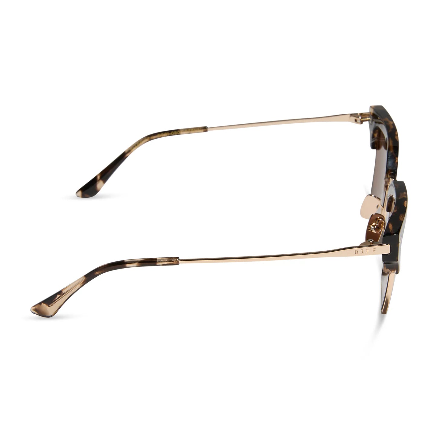 DIFF Eyewear Capri Espresso Tortoise Brown Sunglasses