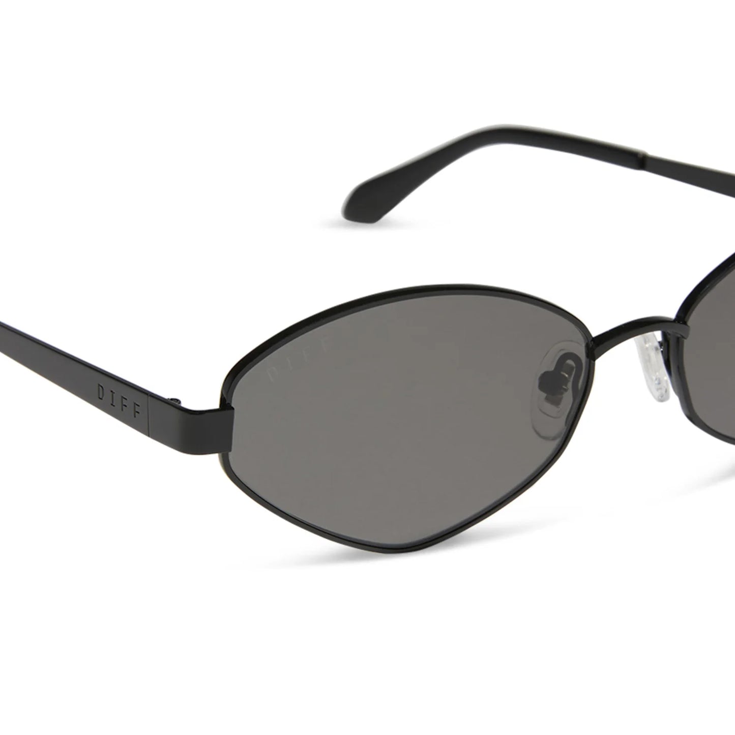 DIFF Eyewear Jordy - Black Grey Polarized Sunglasses