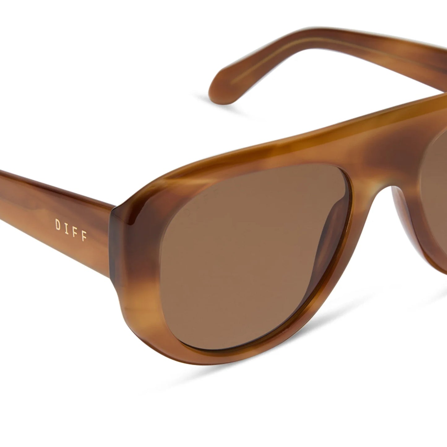 DIFF Eyewear Morgan - Tawny Tortoise Brown Sunglasses
