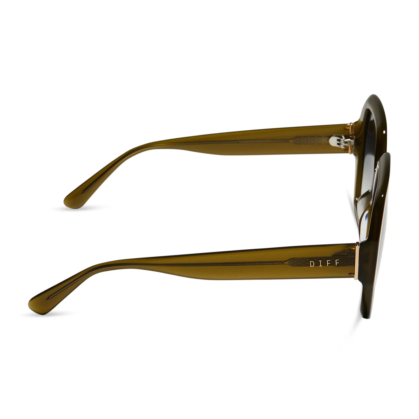 DIFF Eyewear - Nola - Rich Olive Grey Gradient Sunglasses