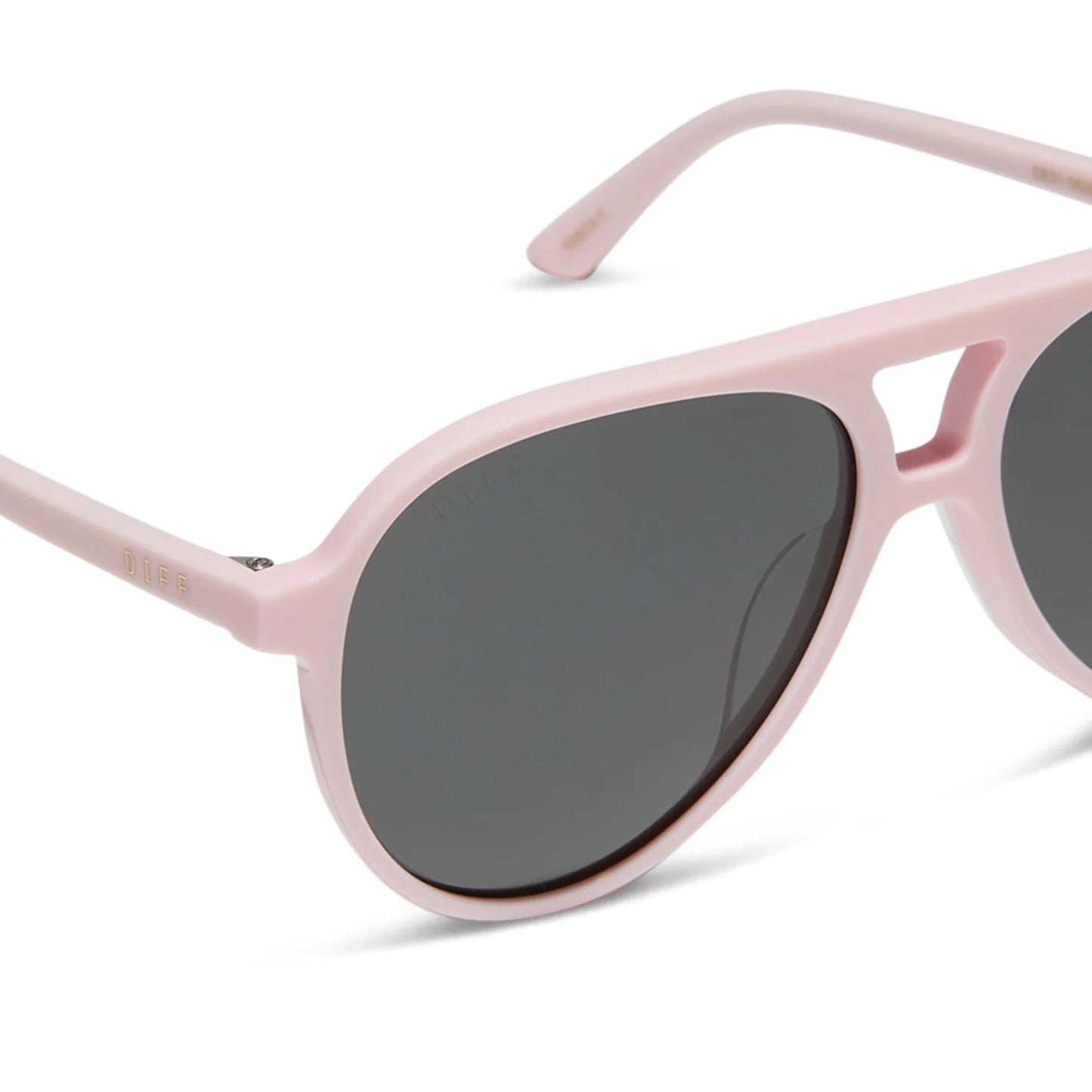 DIFF Eyewear Tosca II Powder Pink Grey Sunglasses