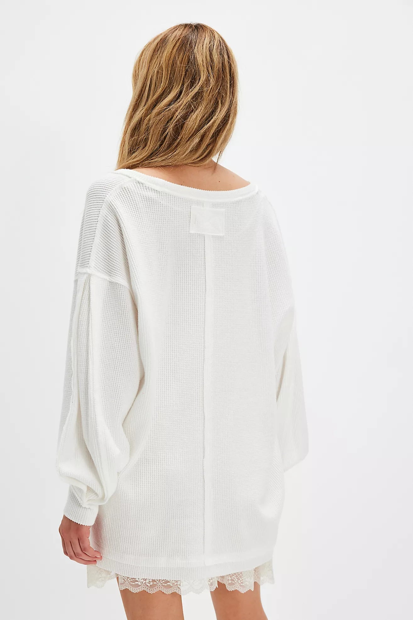 Free People Coast 2 Coast Thermal Top - Clean Ivory