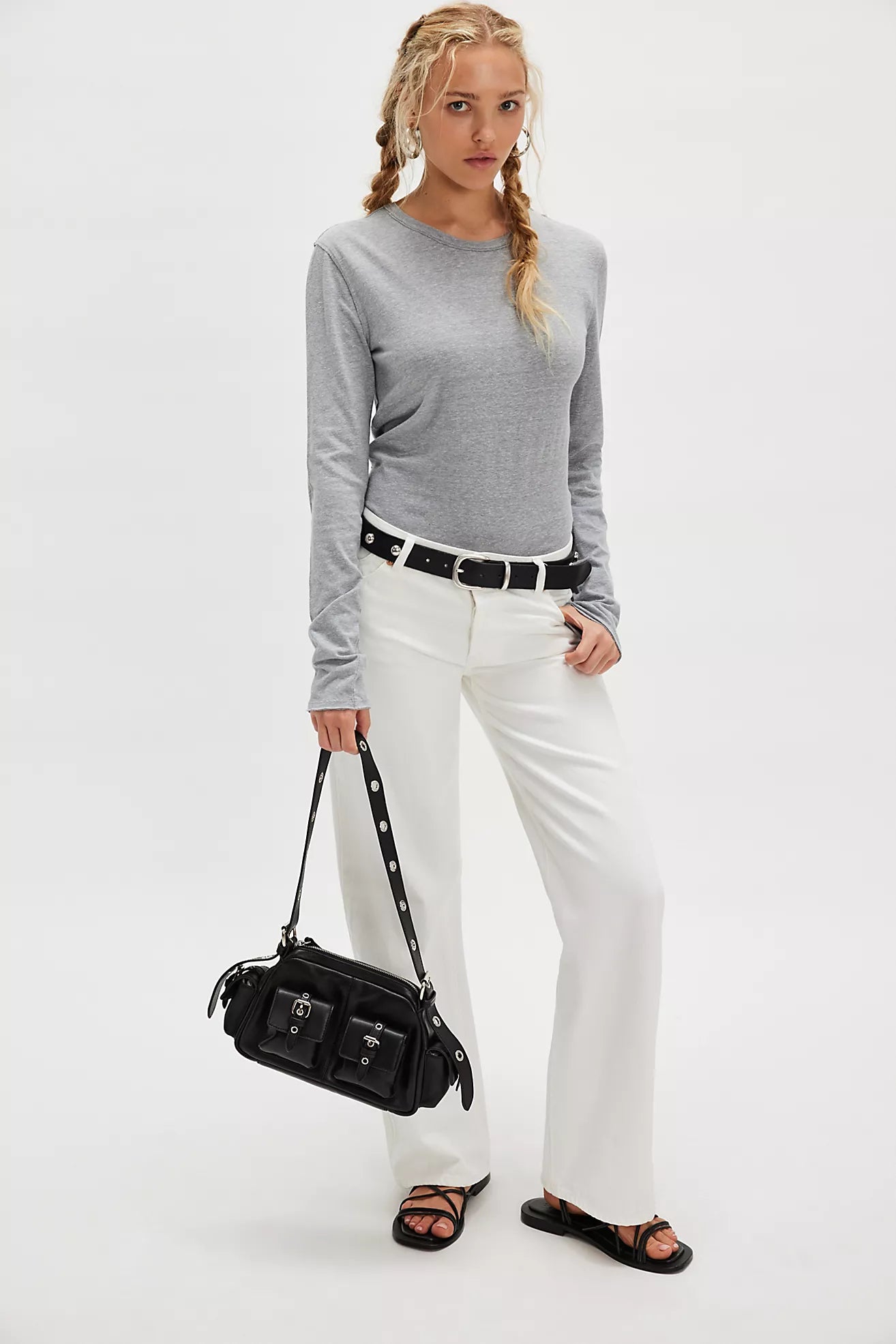 Free People Nova Long-Sleeve Tee Shirt - Greyhound