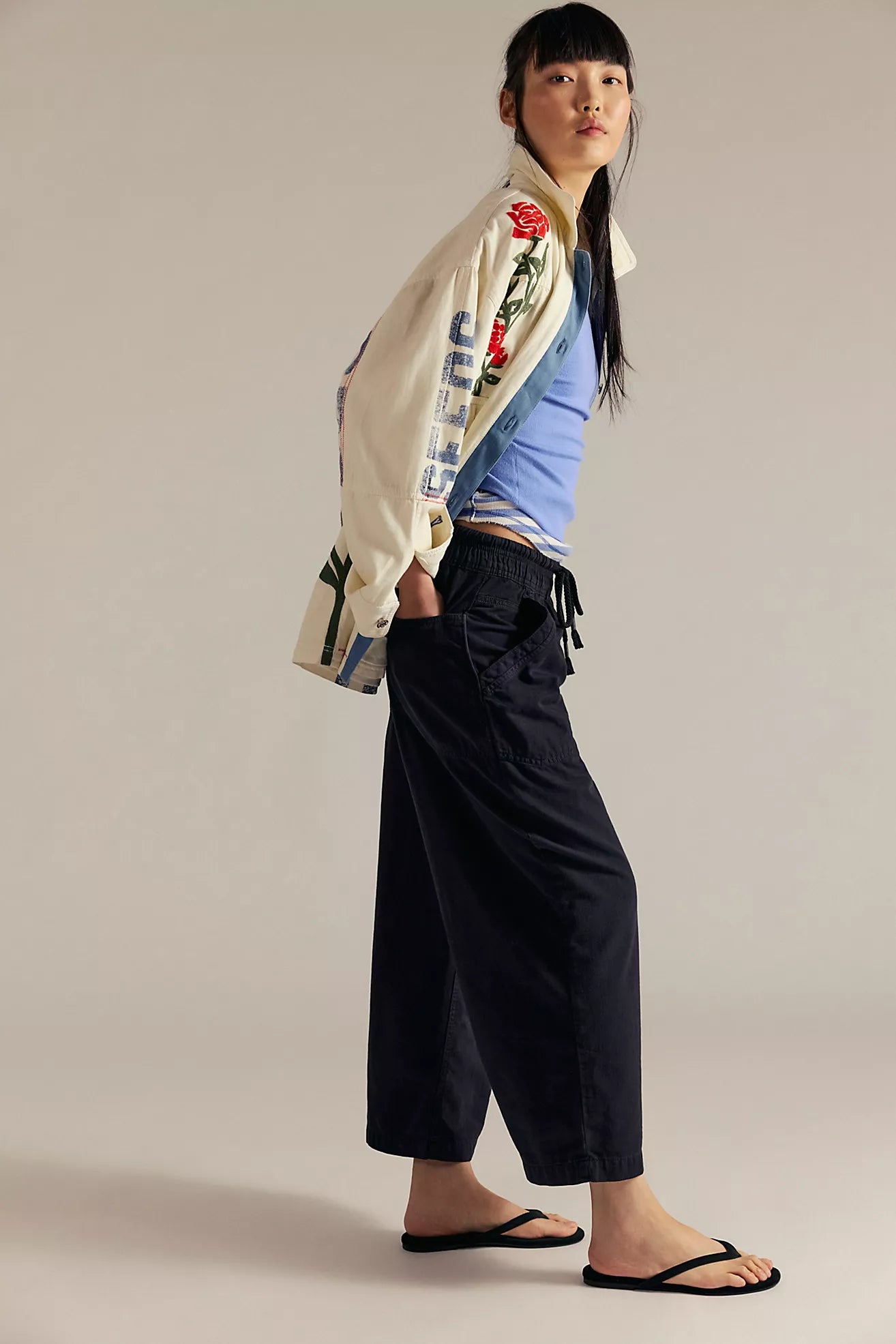 Free People Easy Peasy Pull On Jean - Black