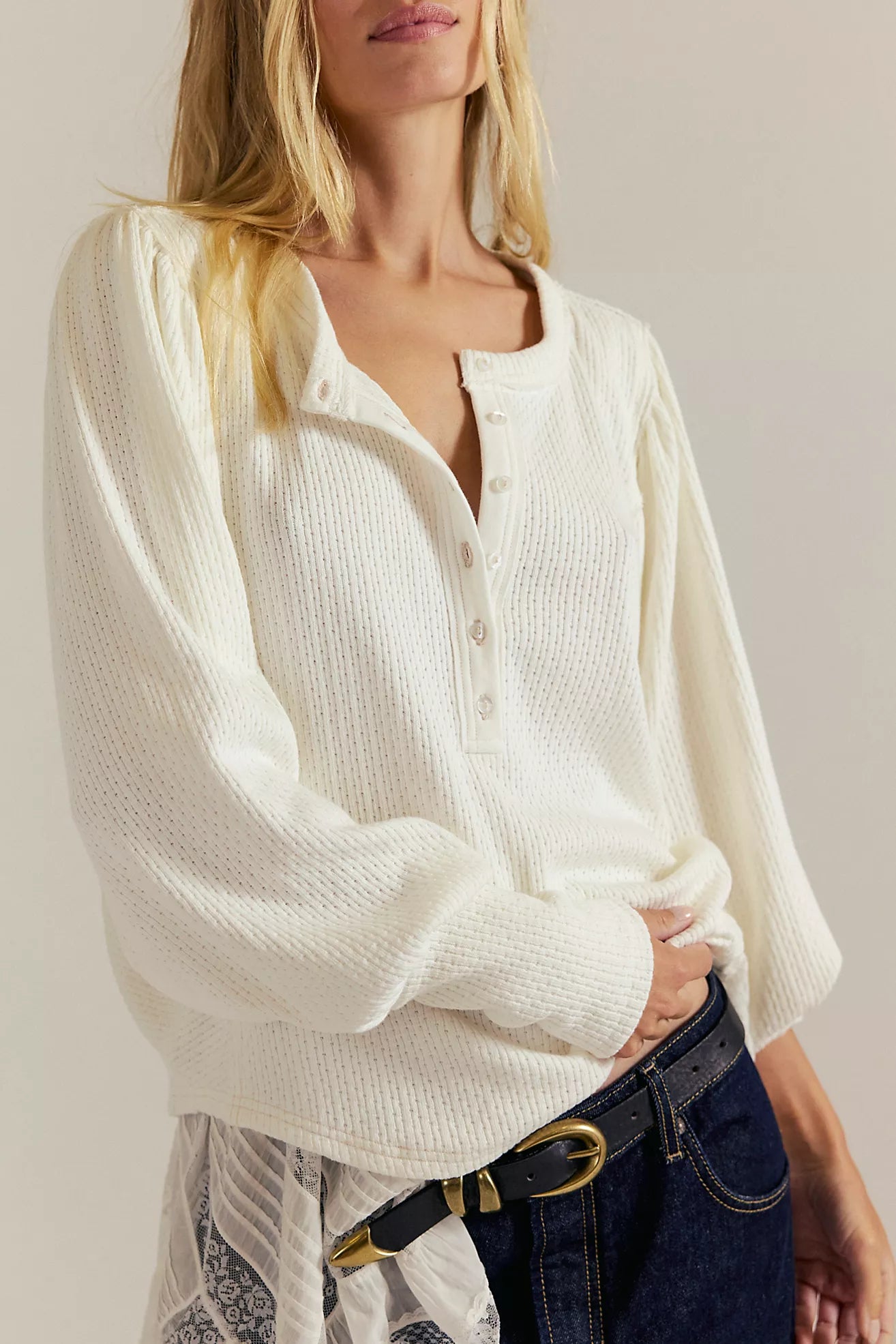 Free People Quinn Top - Ivory
