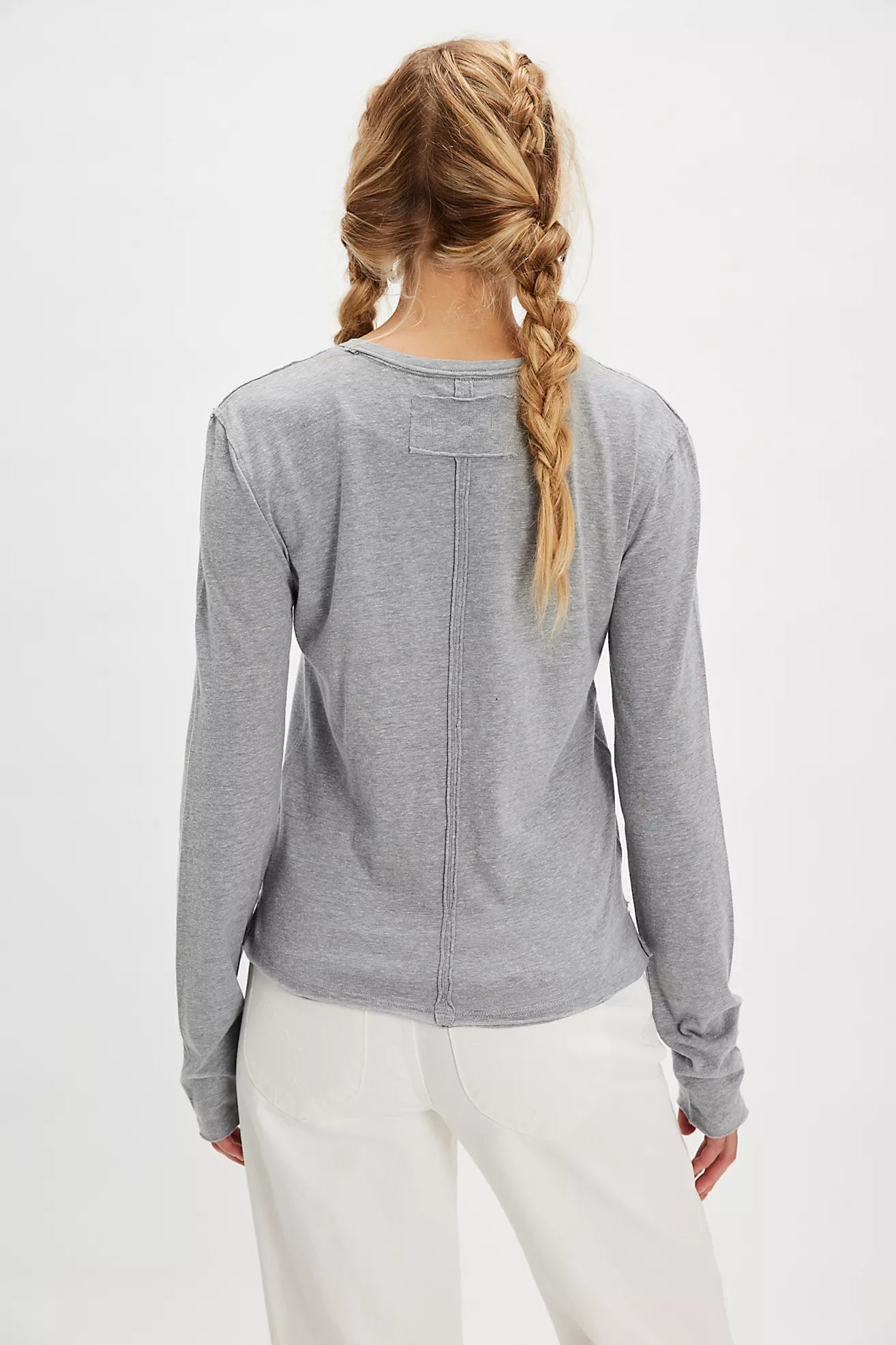 Free People Nova Long-Sleeve Tee Shirt - Greyhound
