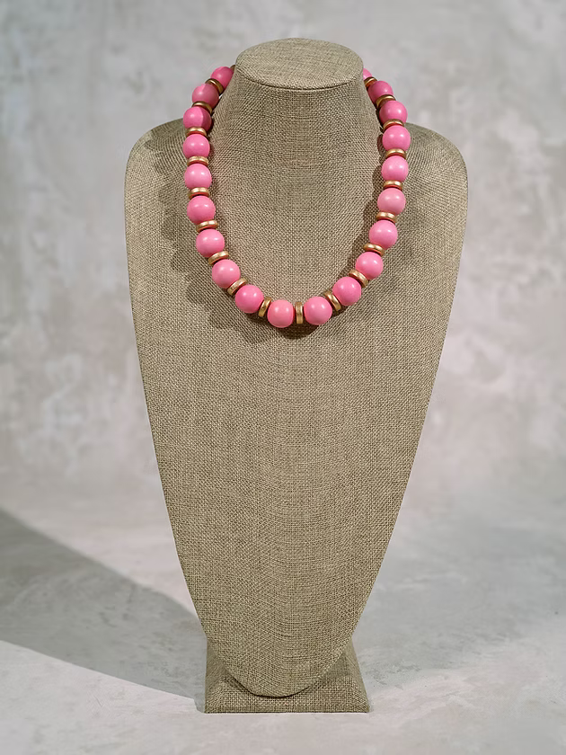 Jade Necklace - Pink