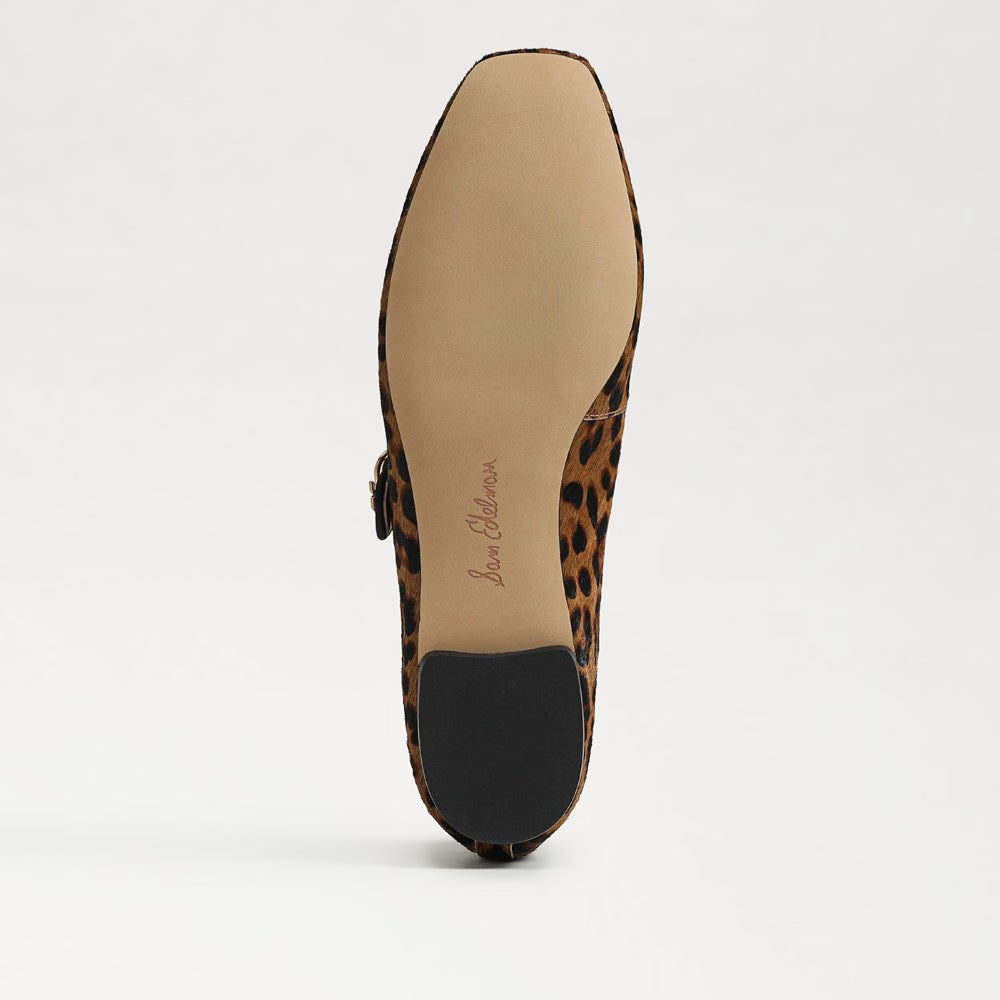Sam Edelman Michaela Mary Jane Flat - Leopard Brahma Hair Leather