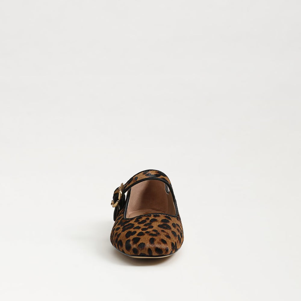 Sam Edelman Michaela Mary Jane Flat - Leopard Brahma Hair Leather