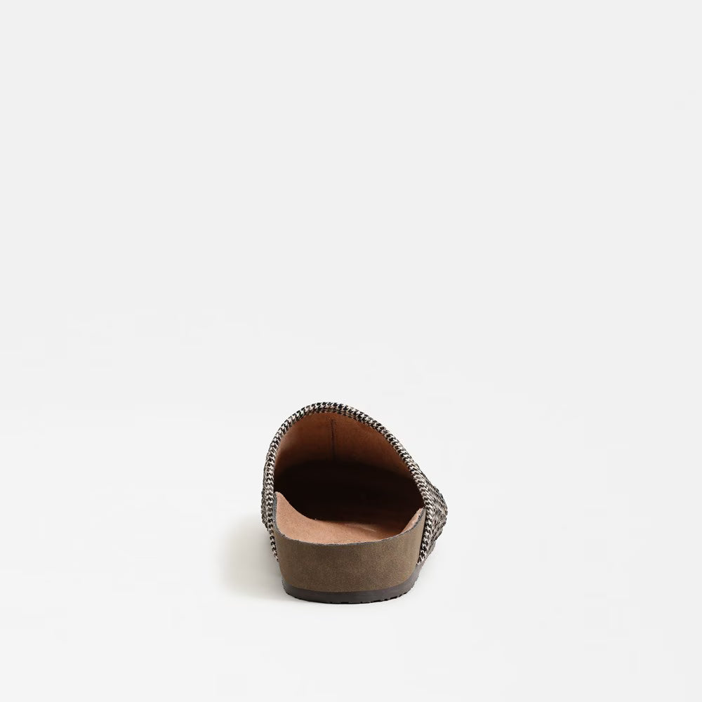 Sabina Clog - Black Natural Multi Fabric