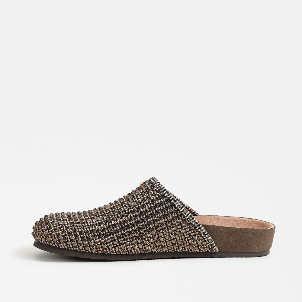 Sabina Clog - Black Natural Multi Fabric