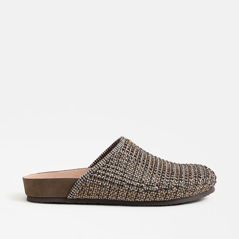 Sabina Clog - Black Natural Multi Fabric