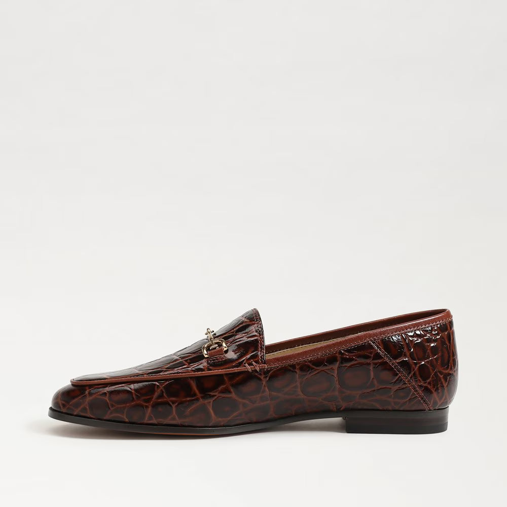 Sam Edelman Loraine Bit Loafer - Dark Brown Croco Leather