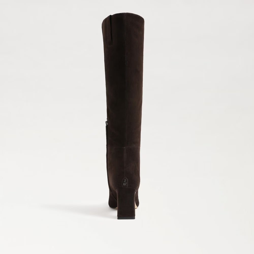 Sam Edelman Sylvia Knee High Boot - Chocolate Brown Suede