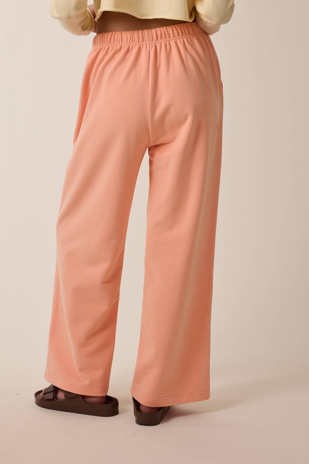 Knit Pants with Drawstring - Melon