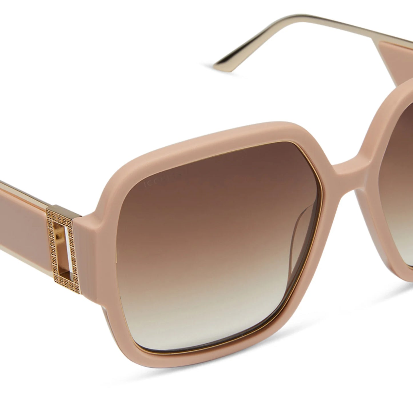DIFF Eyewear - Tina II - Nude Brown Gradient Polarized Sunglasses