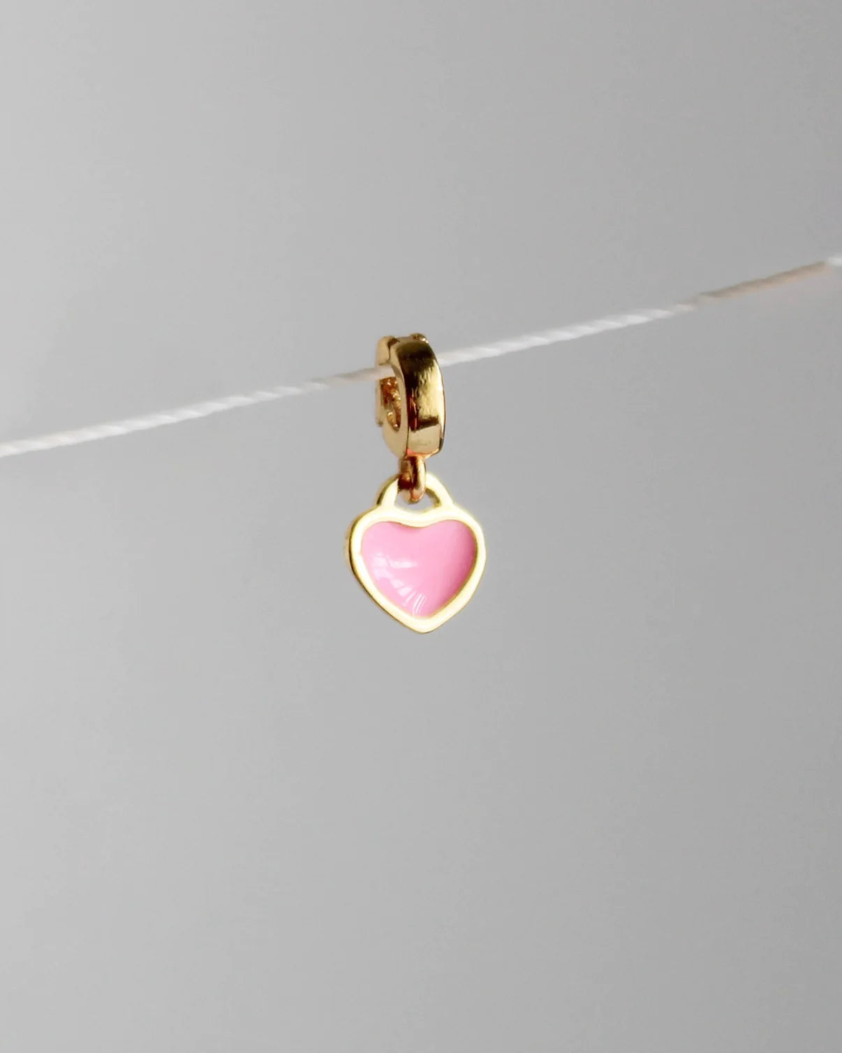 Heart Charm - Pink