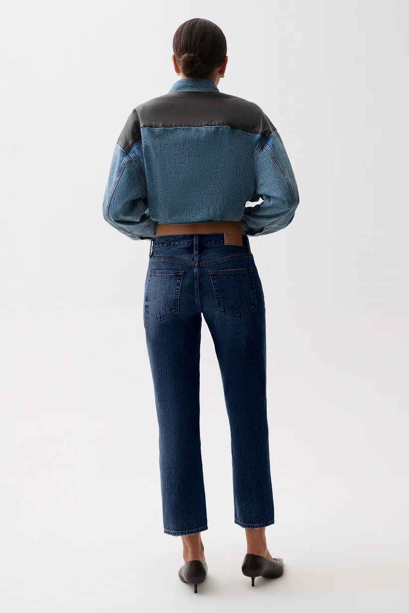 Issa Mid Rise Relaxed Straight Jean - Mirage