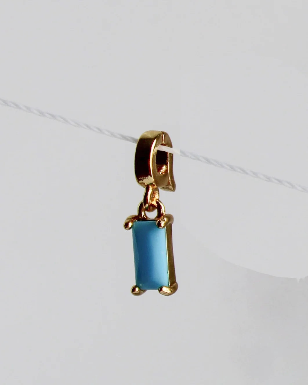 Baguette Charm - Turquoise