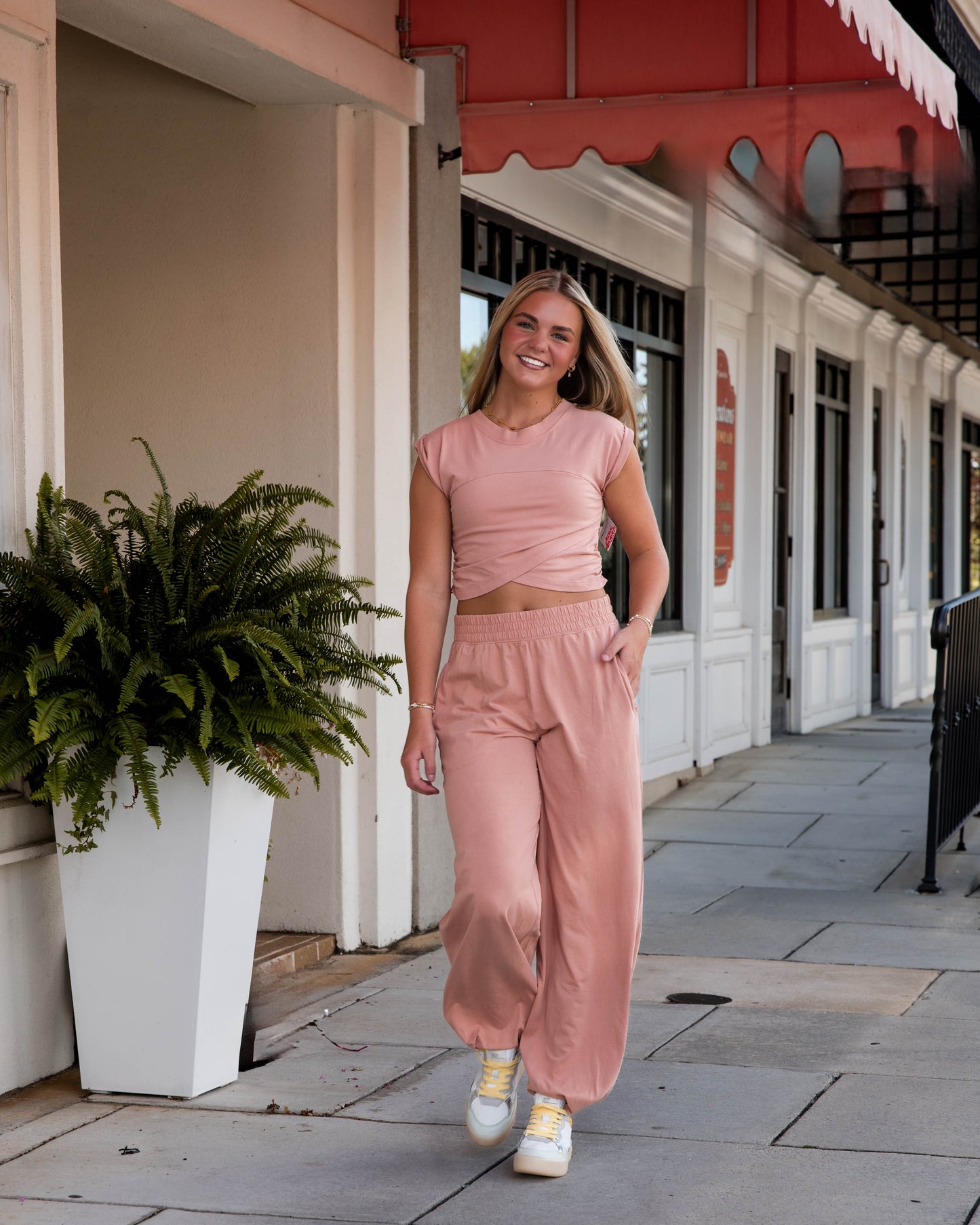 Free People Hot Shot Crossover Set - Petal