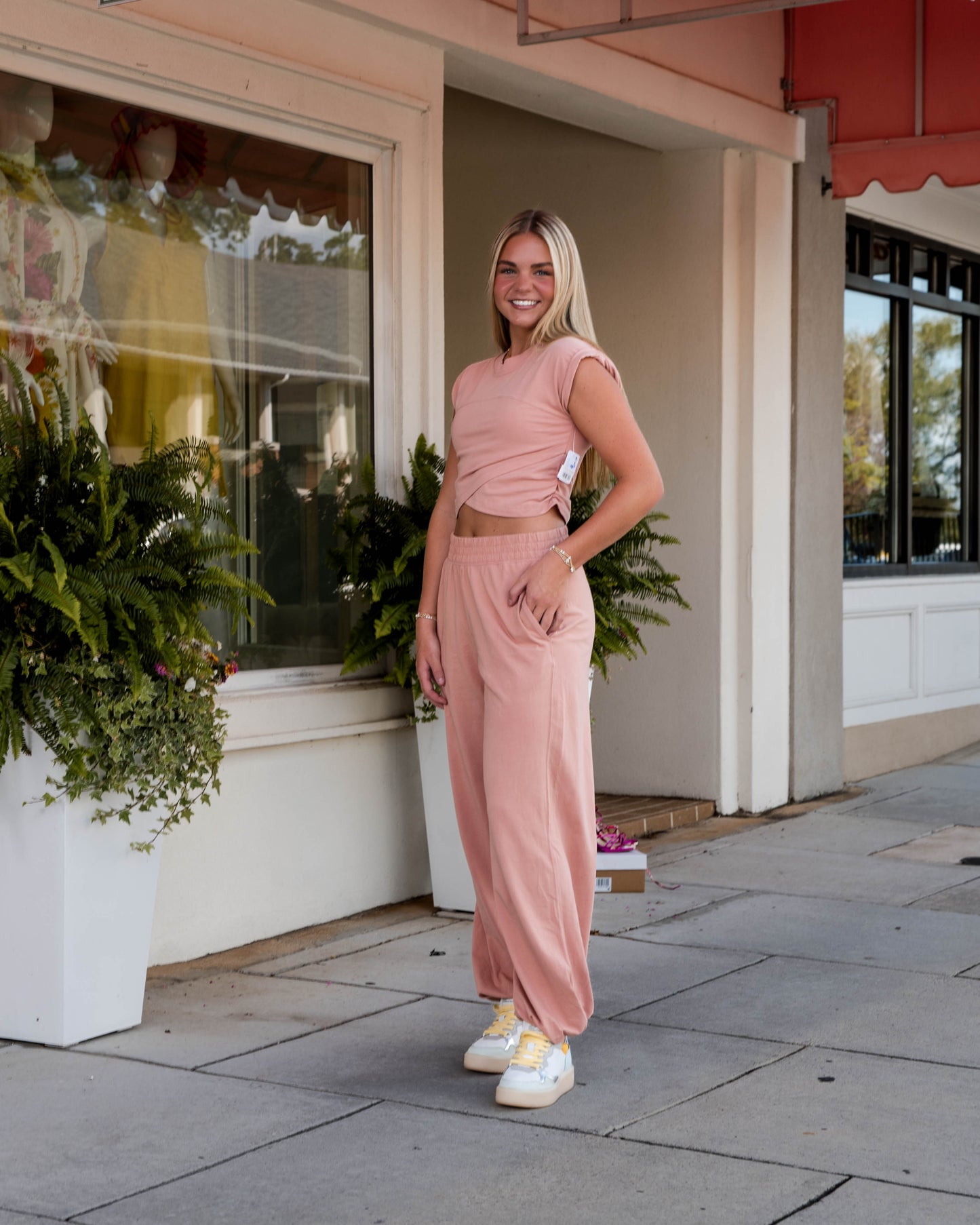 Free People Hot Shot Crossover Set - Petal
