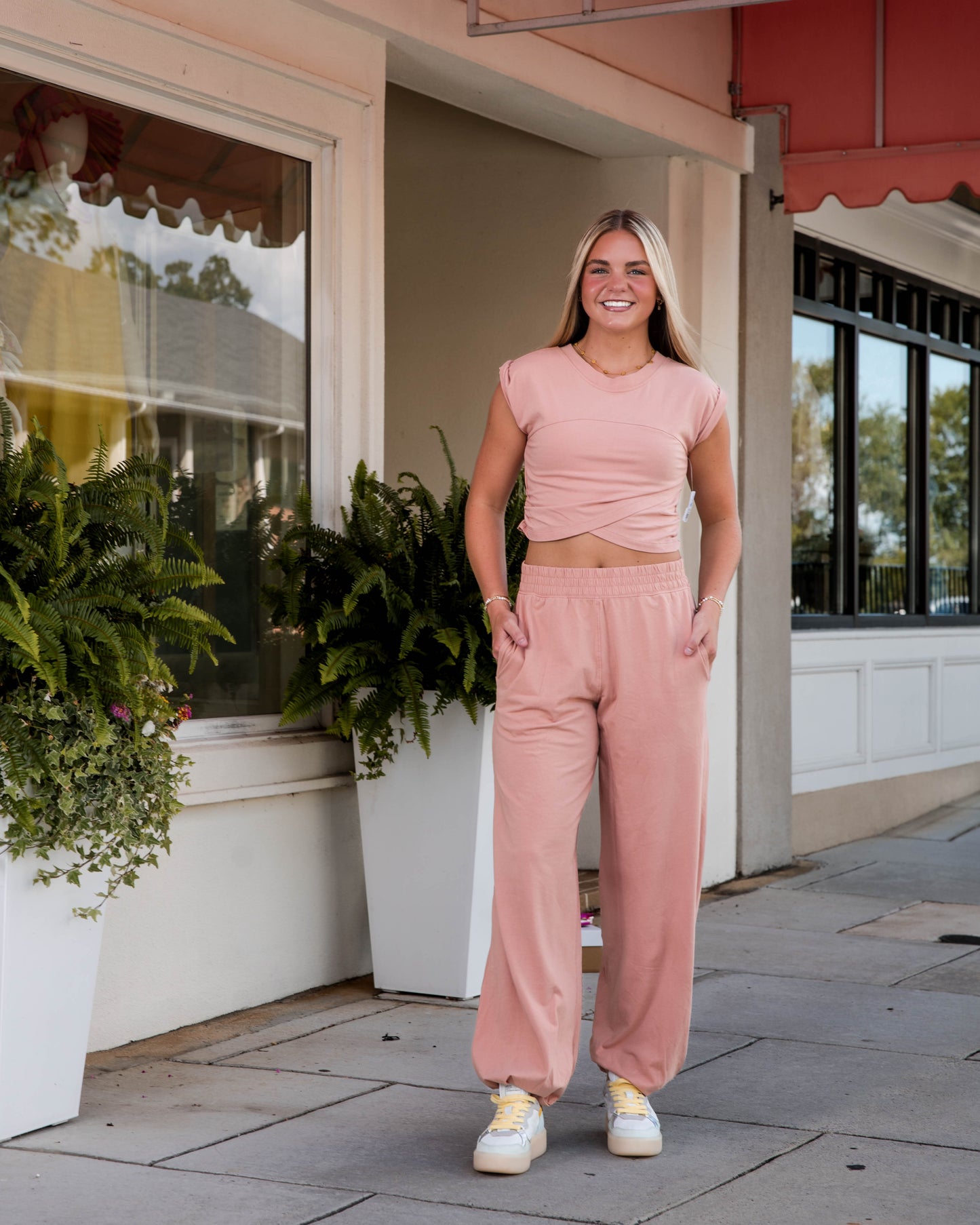Free People Hot Shot Crossover Set - Petal