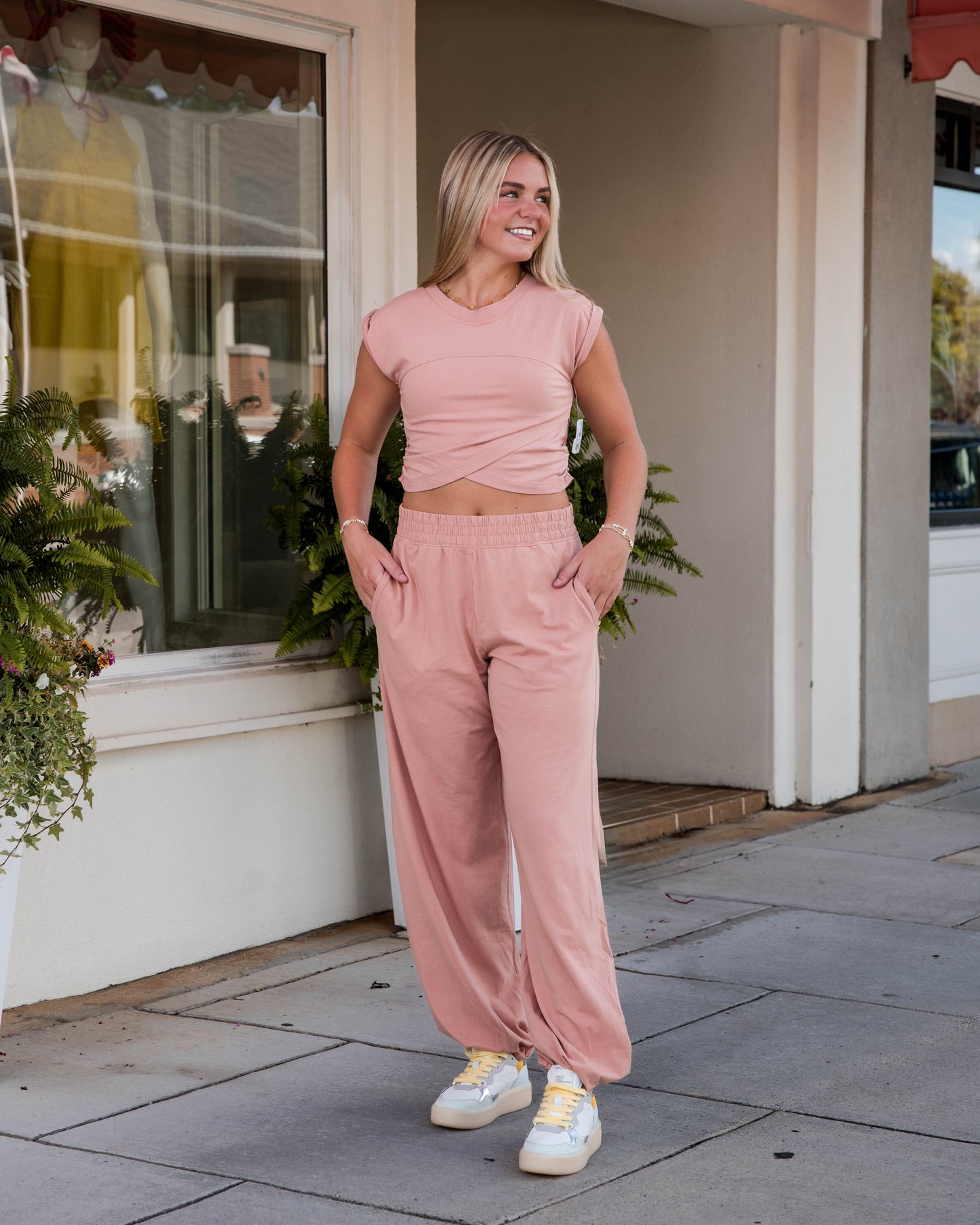 Free People Hot Shot Crossover Set - Petal