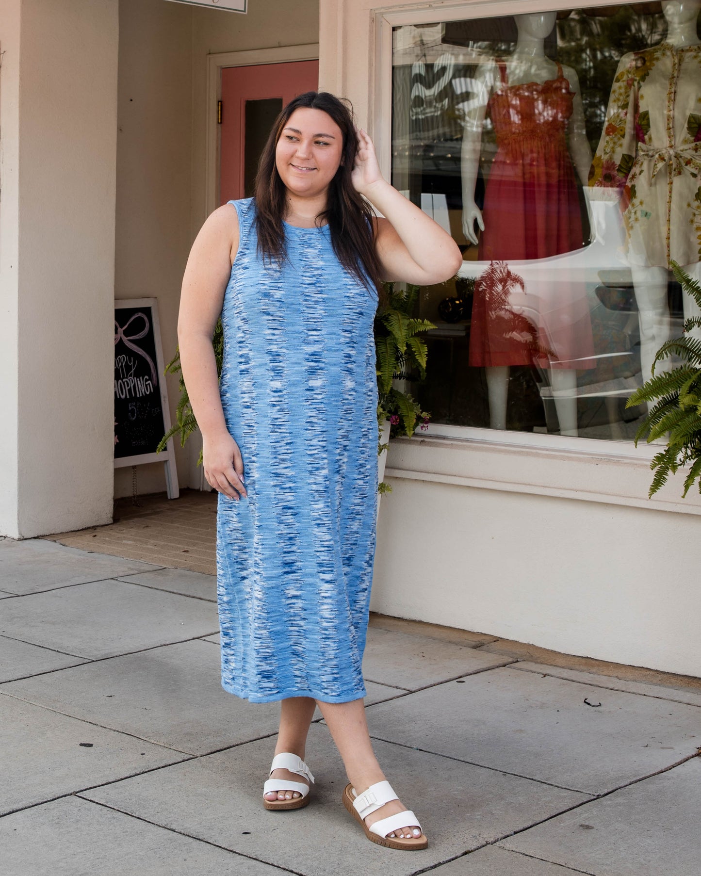 Margot Midi Dress - Dark Water