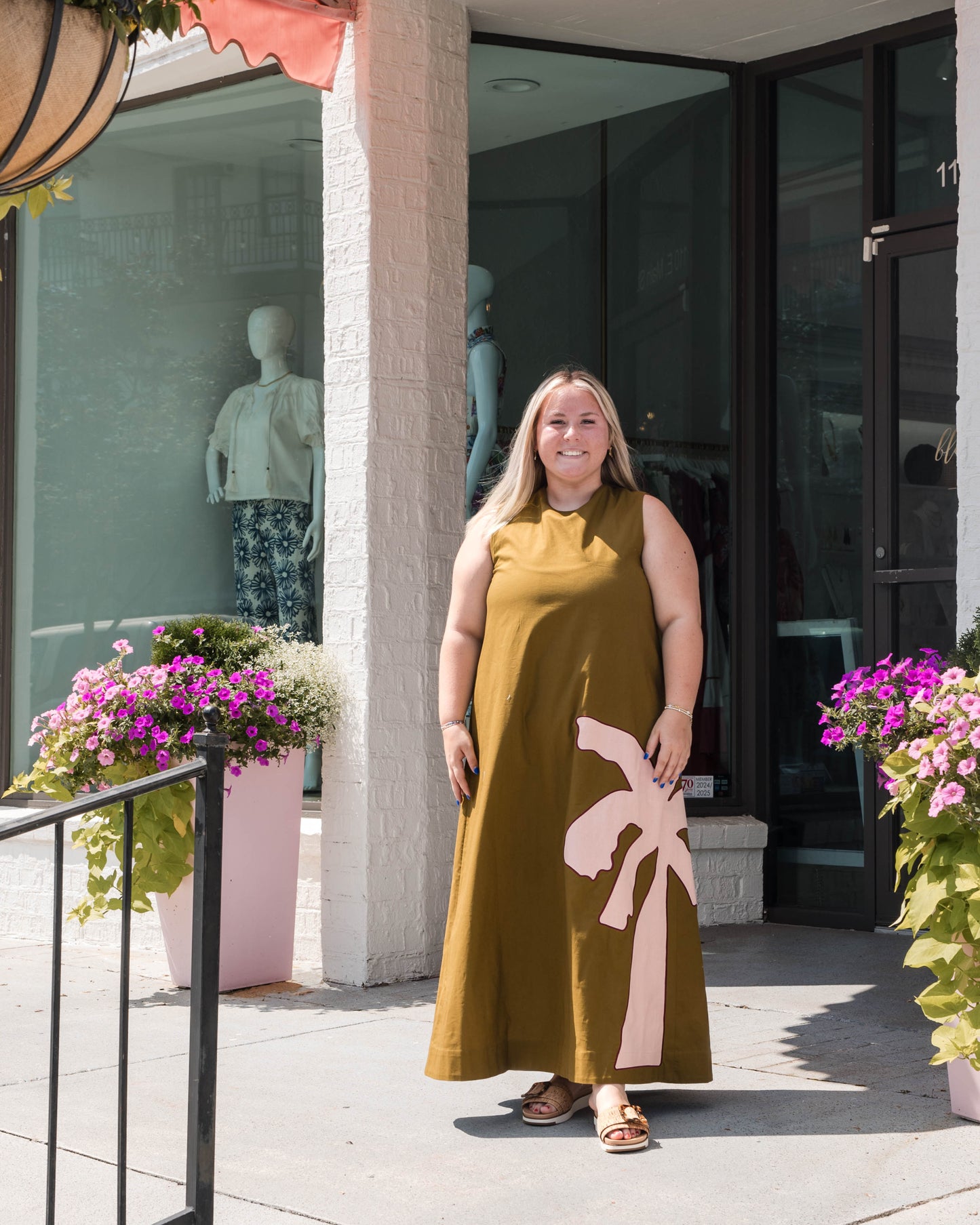 Owens Dress - Cardon w/ Embroidery