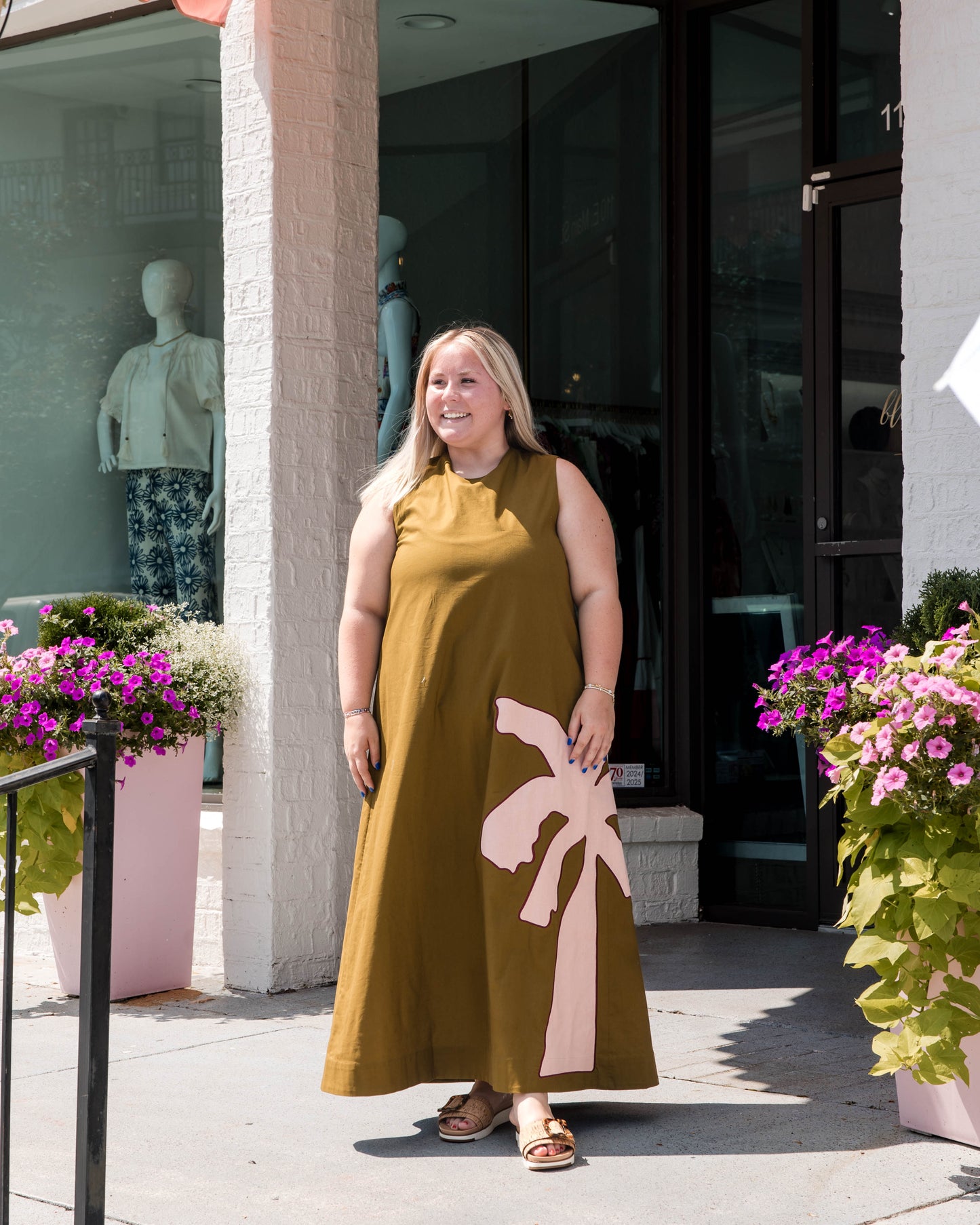 Owens Dress - Cardon w/ Embroidery